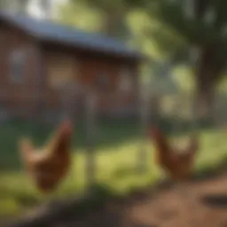 A solar electric fence installed around a chicken coop