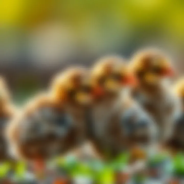 Maran chicks showcasing their distinct feather patterns