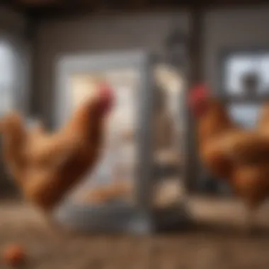 Vertical Housing System for Chickens Vertical chicken housing system maximizing space usage while providing a secure and comfortable environment.