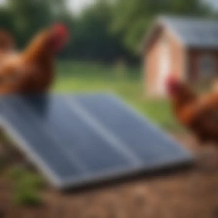 Solar heater panel for poultry house