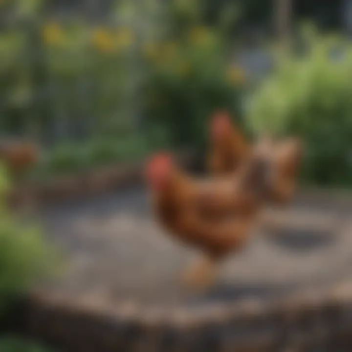 Installation of galvanized chicken wire mesh in a garden