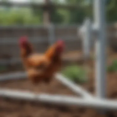 Installation process of PVC pipe waterer in a poultry environment