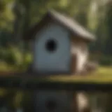 Exterior view of a well-insulated duck house