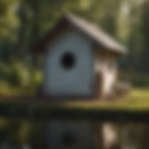 Exterior view of a well-insulated duck house