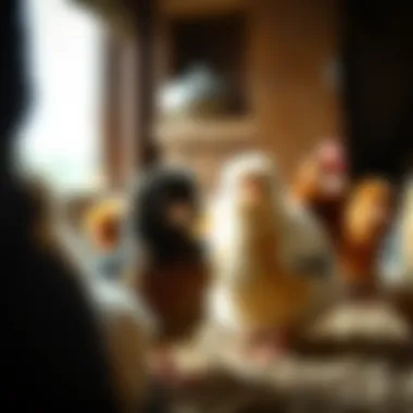 Safe Space for Gradual Introduction A gradual introduction area designed for new chicks