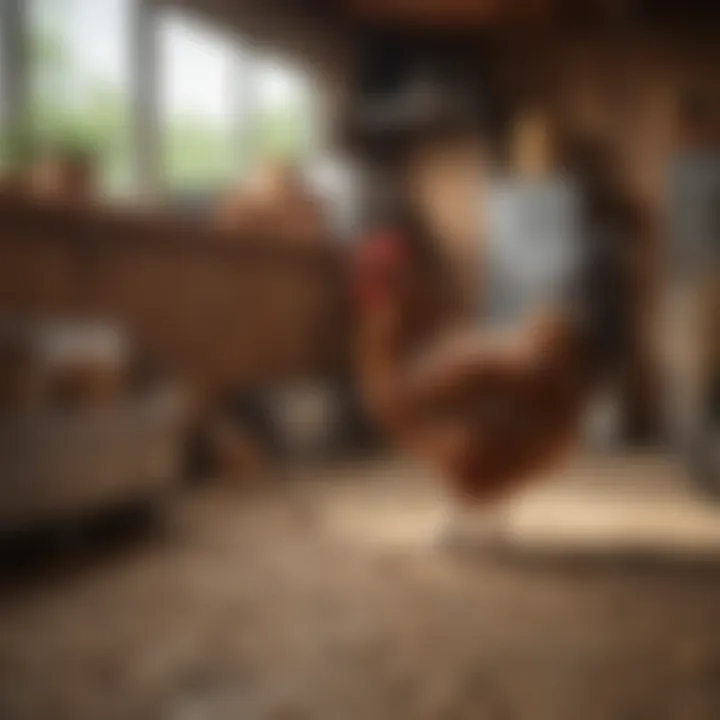Interior view showcasing the spacious design of a movable hen house.