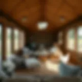 Spacious chicken coop with nesting boxes and perches