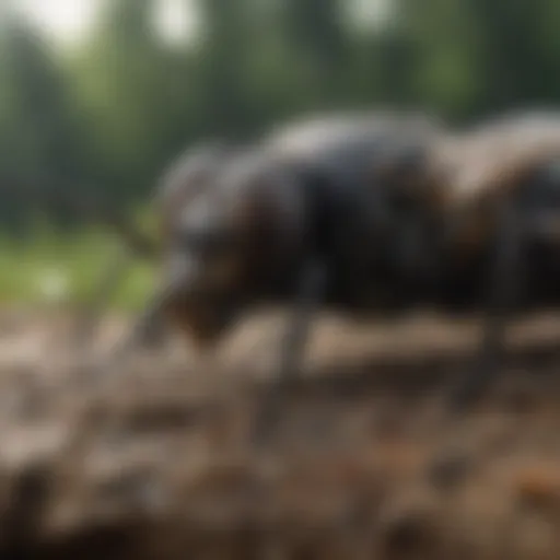 Natural habitat of black soldier fly larvae