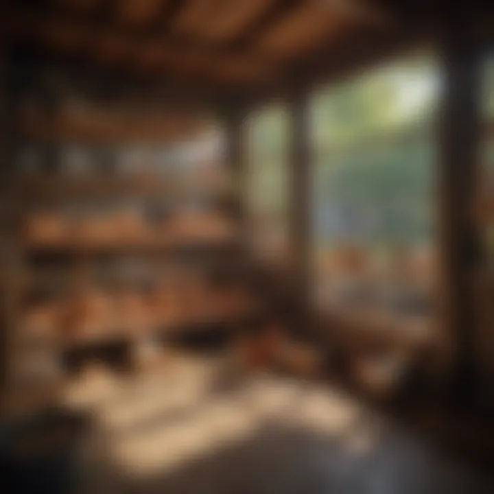Innovative layout of a low-maintenance chicken coop