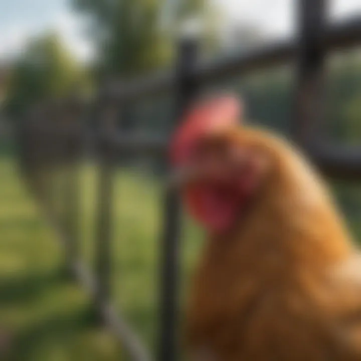 Close-up of durable materials used for constructing movable fences.