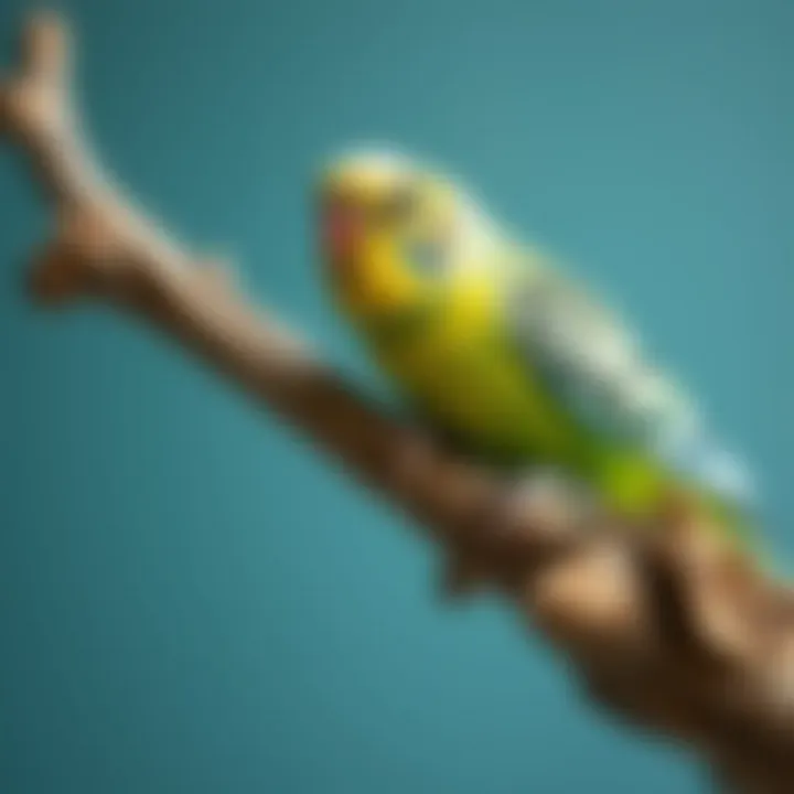 Close-Up of Textured Natural Perch Close-up of a natural perch with bark