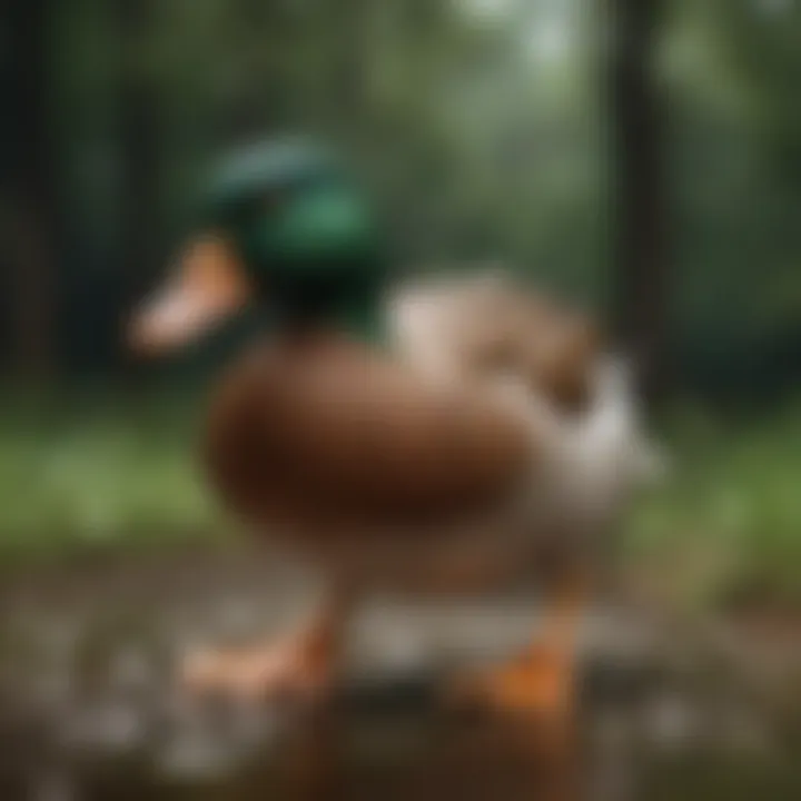 An assortment of commercial duck feed options