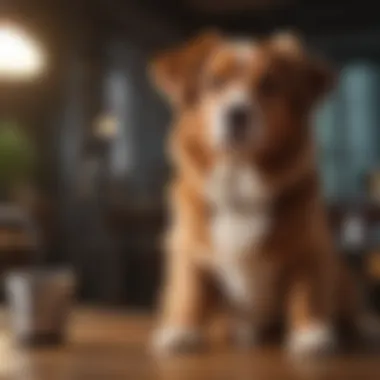 Leveraging Online Resources for Grooming A pet owner consulting an online platform for grooming advice.