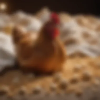 Bedding Type Comparison for Chicken Health Comparison of different bedding types including wood shavings and sand
