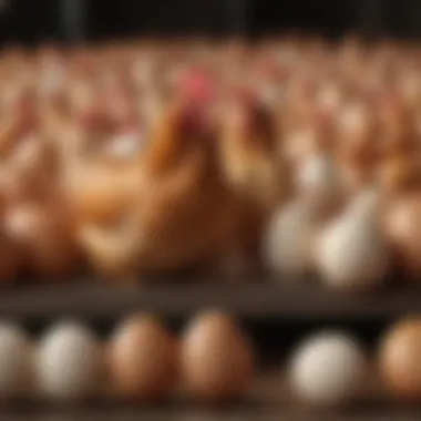 Growth and Productivity of Chicken Breeds An infographic illustrating the growth rates and productivity of selected chicken breeds.