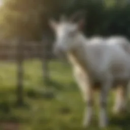 Electric fence installation for goat management