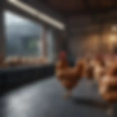 Space Requirements by Chicken Breed Diagram showing recommended space per chicken breed