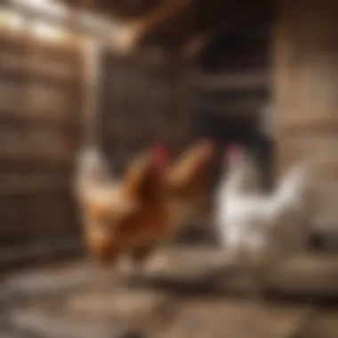 Chickens Thriving in a Pallet Coop Chickens enjoying their pallet coop environment