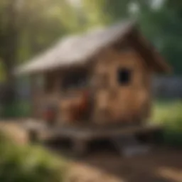 Sustainable pallet chicken coop design