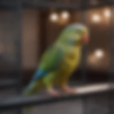 Various types of flight cages for parakeets displayed