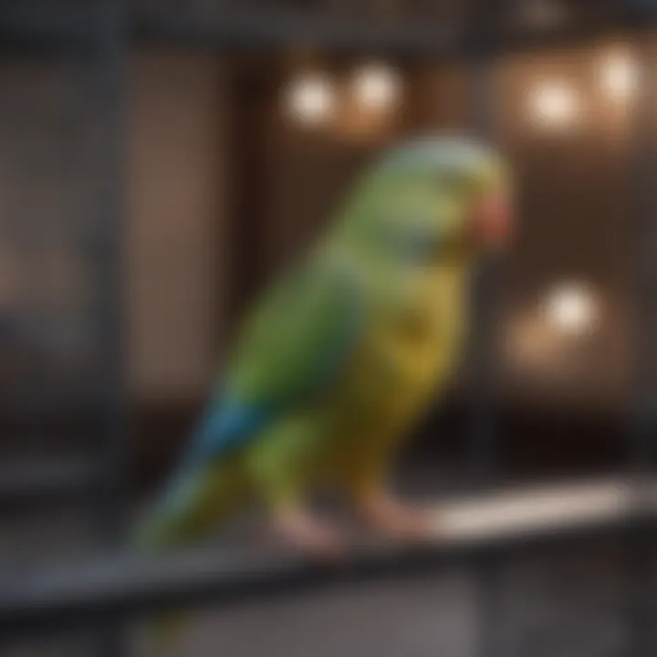 Various types of flight cages for parakeets displayed