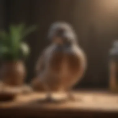 Pet being treated with quail shampoo