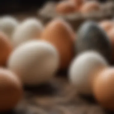 Natural Beauty of Polish Hatching Eggs Polish hatching eggs displayed in a natural setting
