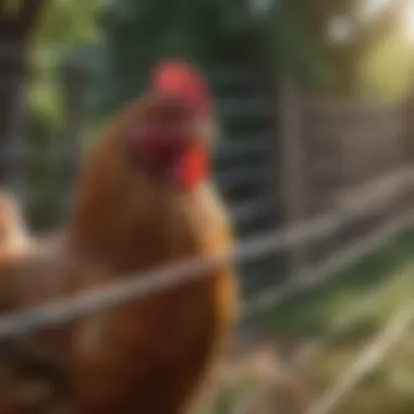 Different types of fencing materials for chicken protection