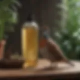 Quail shampoo bottle with natural ingredients