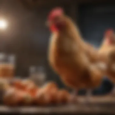 Importance of Balanced Nutrition Nutritious feed for healthy chickens