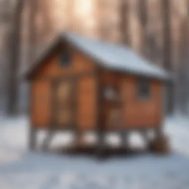 Cozy chicken coop with insulation for winter warmth