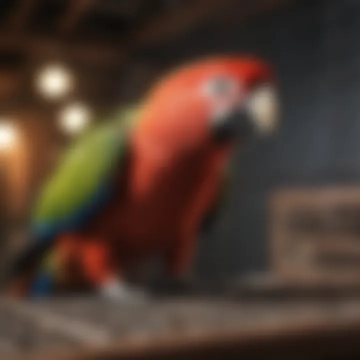 Effective cleaning tools and methods for maintaining a parrot cage