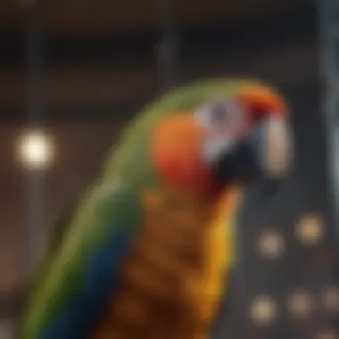 Materials for Parrot Cages Different types of materials used in parrot cages showcasing durability and safety