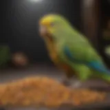 Colorful range of parakeet pellets