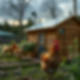 Solar panel installation on chicken coop