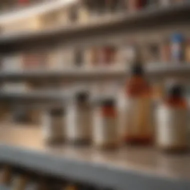 Chemical Options for Effective Flea Management Chemical flea control products displayed on a shelf