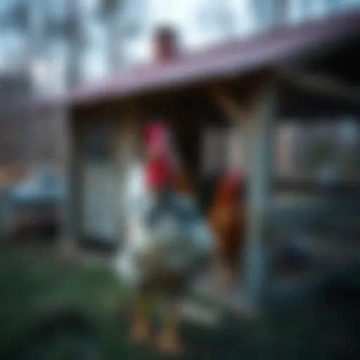 A secure chicken coop designed to protect from predators