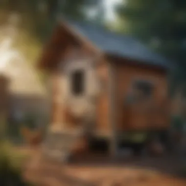 A well-constructed chicken coop showcasing secure features