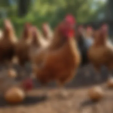 Distraction techniques to divert hawks away from chickens