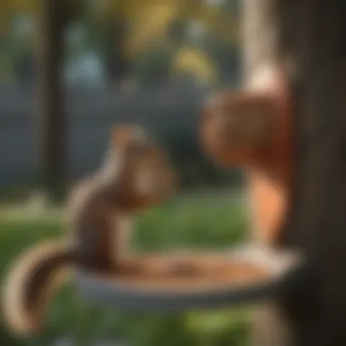 Bird Feeder Barriers Against Squirrels Physical barriers preventing squirrel access to bird feeders