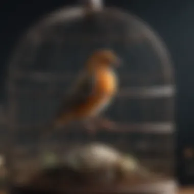 Elegant and durable bird cage showcasing intricate design