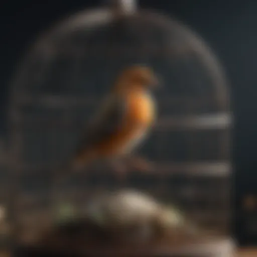 Elegant and durable bird cage showcasing intricate design