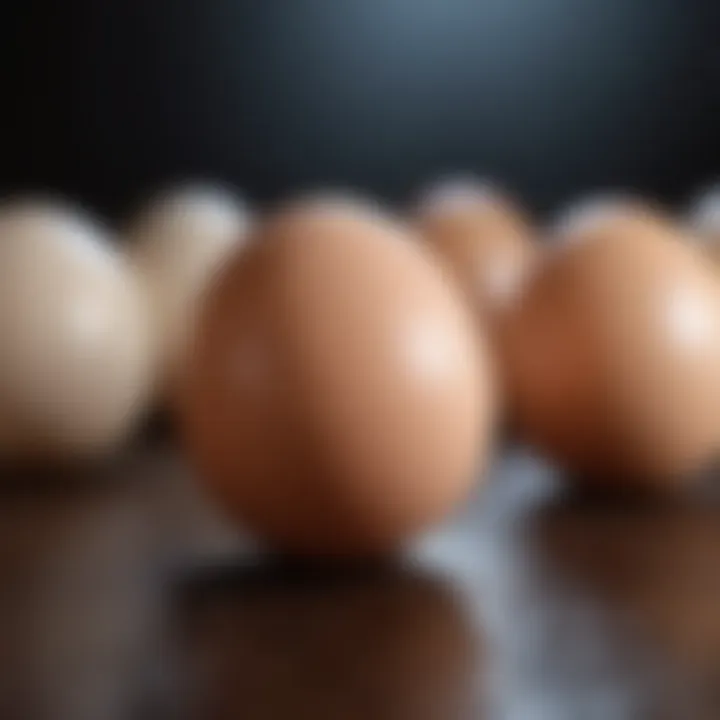 Various types of eggs ready for incubation