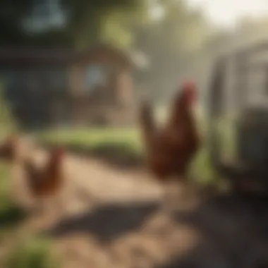 Illustration of chicken tractor benefits