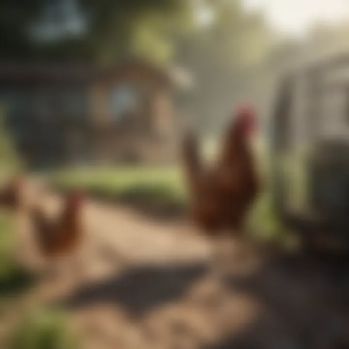 Illustration of chicken tractor benefits