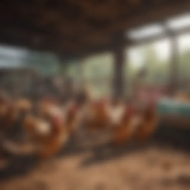 Various types of chicken tractors displayed