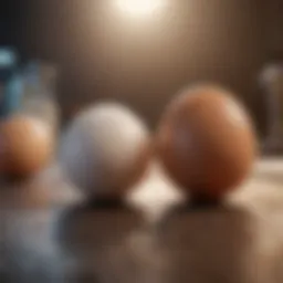 Visual representation of the fresh egg test method