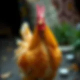 Stunning Plumage of the Golden Wyandotte Chicken Golden Wyandotte chicken showcasing its beautiful plumage