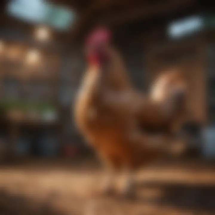 Different types of lighting options suitable for chicken coops