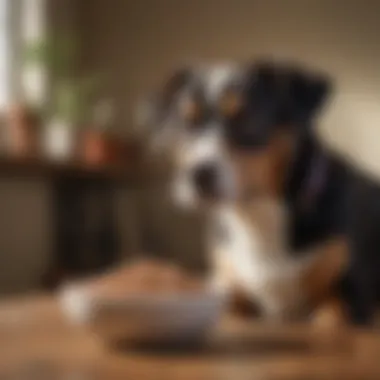 A healthy, vibrant pet enjoying a bowl of organic feed, showcasing the benefits of nutritional choices.